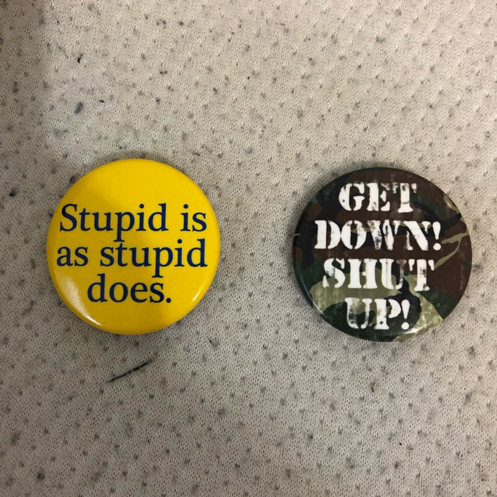 Forest Gump Qoute pin bundle